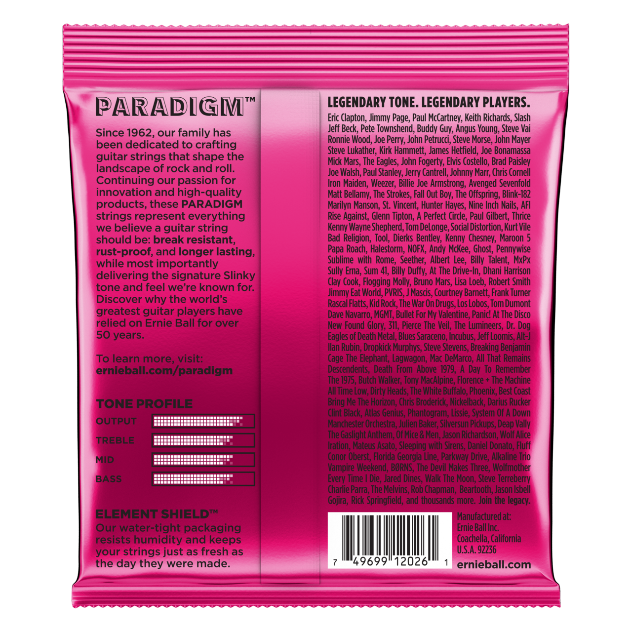 Ernie Ball P02023 Super Slinky Paradigm Electric Strings 9-42