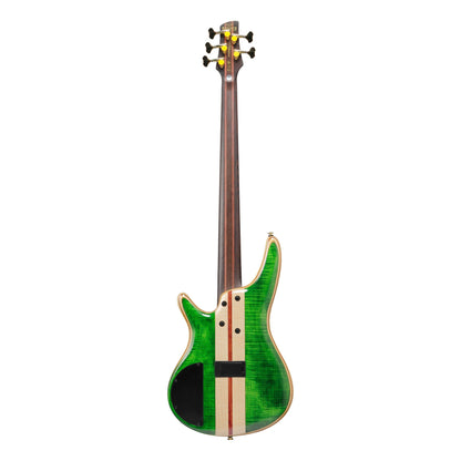 Ibanez SR5FMDX-EGL 5-String Bass Guitar | Emerald Green Low Gloss