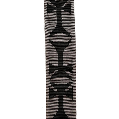 D'Addario 50PLF03 Planet Lock Cross Guitar Strap Black Grey