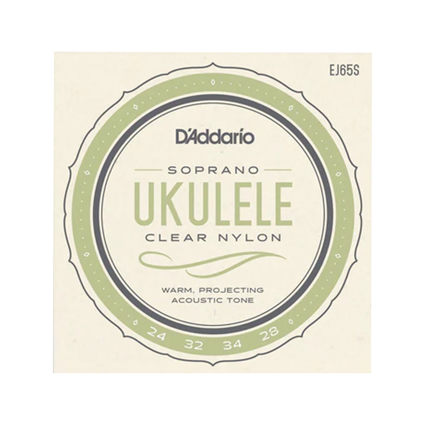 D'Addario EJ65S Pro-Arté Nylon Soprano Ukulele Strings ADF#B