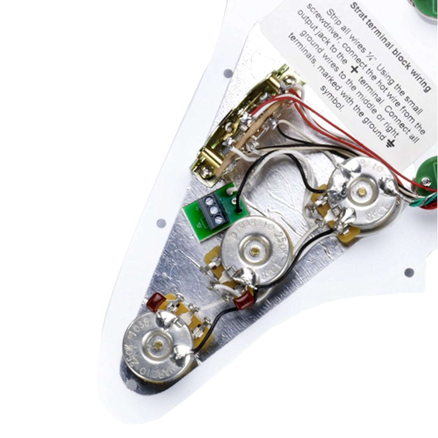 DiMarzio FG2108WA7 High Power Strat Replacement Pickguard | White