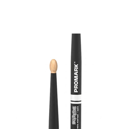Promark TXMP420XW-AG Mike Portnoy 420X ActiveGrip Hickory Drumsticks | Oval Wood Tip | Long Taper | Black
