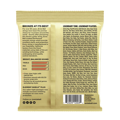 Ernie Ball P02002 Earthwood Medium Acoustic Strings 13-56