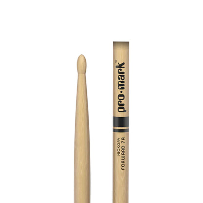 Promark TX7AW Classic Forward Hickory 7A Drumsticks | Oval Wood Tip | Forward Balance | Wooden