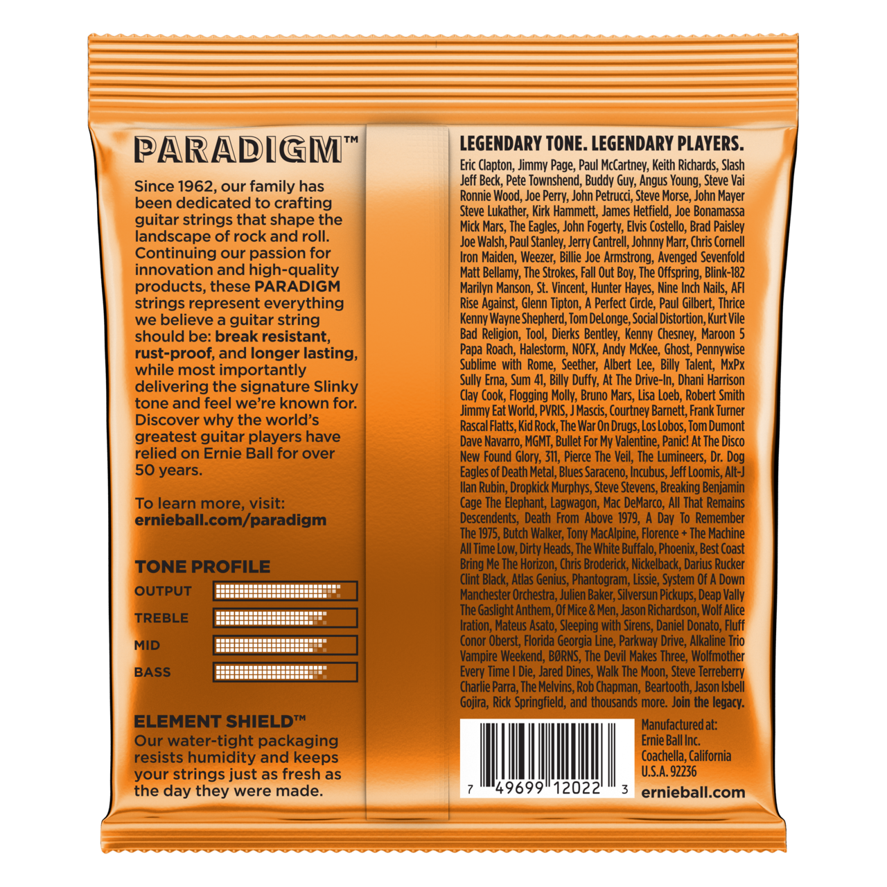 Ernie Ball P02022 Hybrid Slinky Paradigm Electric Strings 9-46