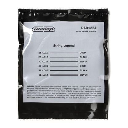 Dunlop DAB1254 Acoustic Guitar Strings 12-54