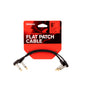 D'Addario PW-FPRR-206 Flat Patch Cable Right Angle 6-Inch Twin Pack