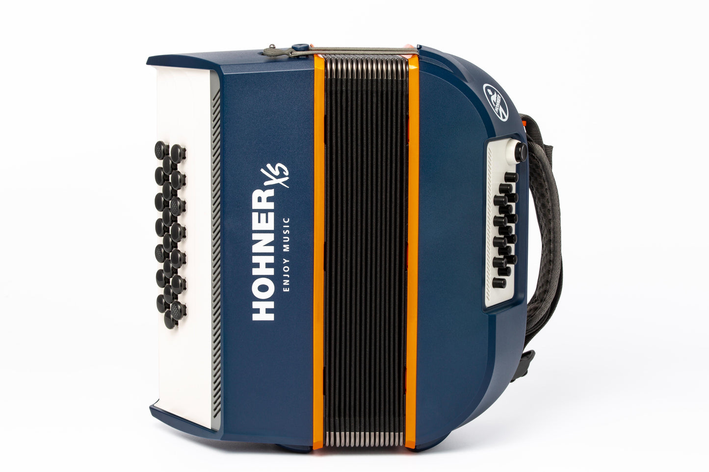 Hohner XS Child – Accordion | 21 Keys | Dark Blue/Orange
