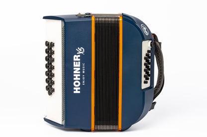 Hohner XS Child – Accordion | 21 Keys | Dark Blue/Orange