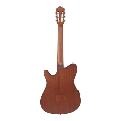 Ibanez FRH10N-RGF Nylon Acoustic Electric Guitar | Rose Gold Metallic Flat