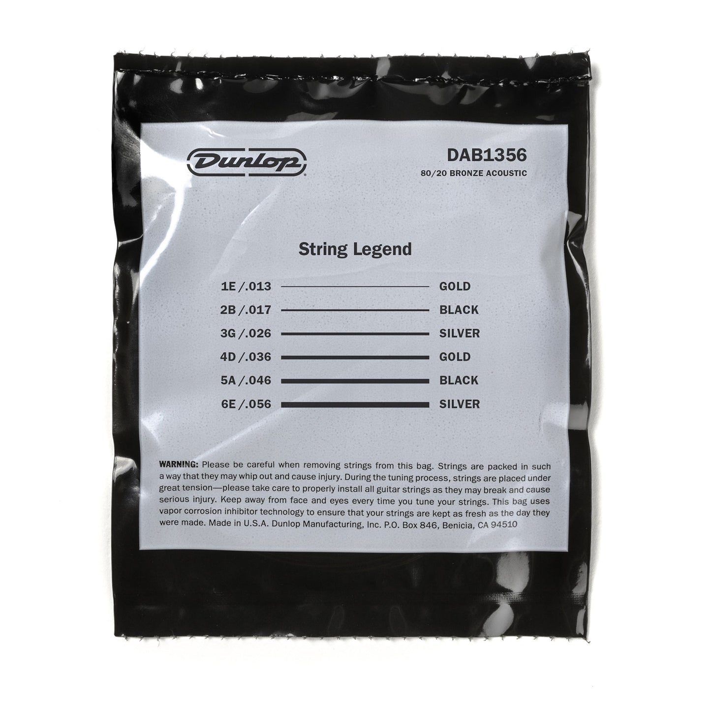 Dunlop DAB1356 Acoustic Guitar Strings 13-56