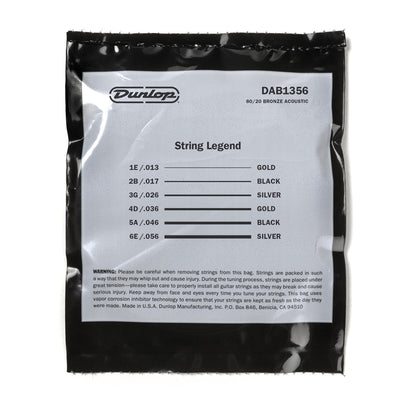 Dunlop DAB1356 Acoustic Guitar Strings 13-56