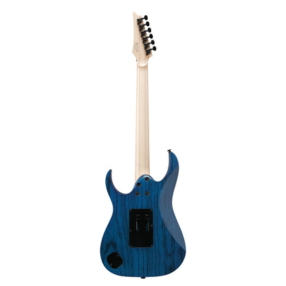 Ibanez RG653DX-TDF Electric Guitar | Transparent Deep Blue Flat