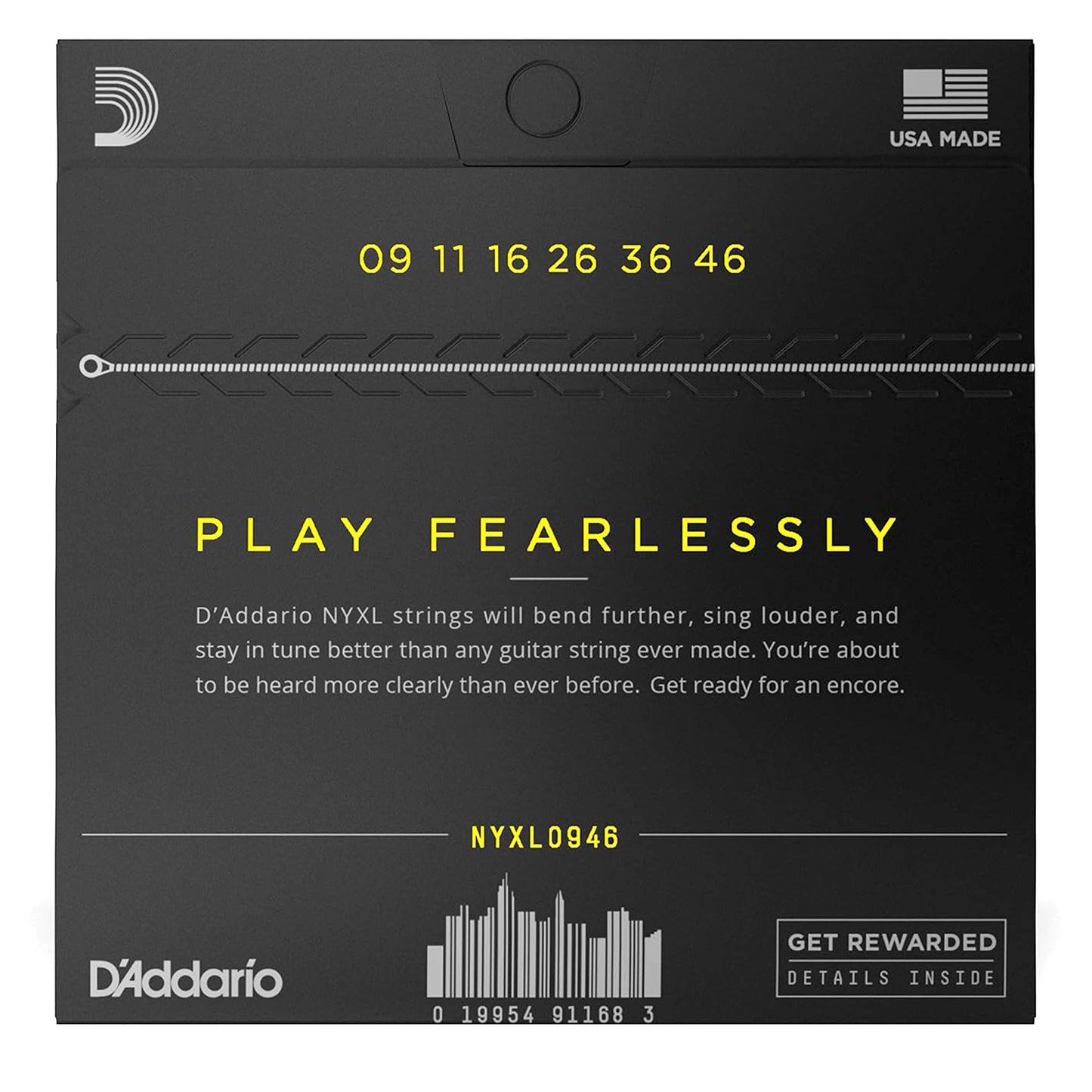 D'Addario NYXL0946 NYXL Super Light Top Regular Bottom 9-46