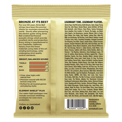 Ernie Ball P02004 Earthwood Light Acoustic Strings 11-52
