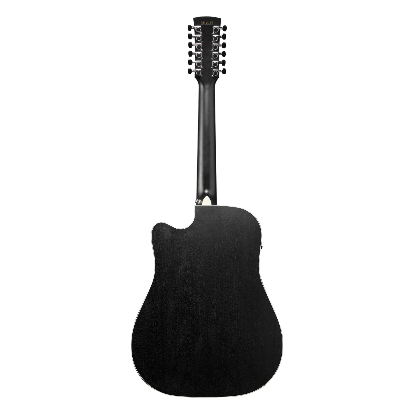 Ibanez AW8412CE-WK - 12-String Acoustic Electric Guitar | Weathered Black
