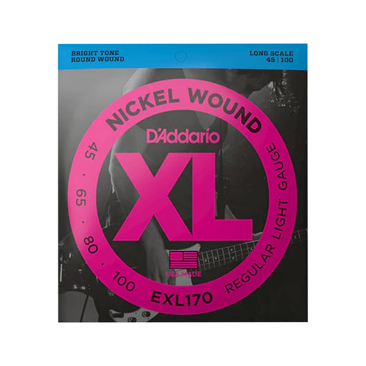 D'Addario EXL170 XL Nickel Bass Guitar Strings Regular Light 45-100