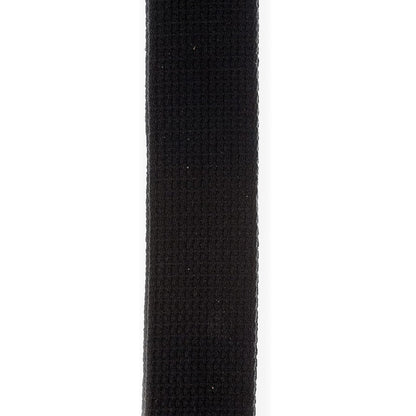 D'Addario 50CTPL00 Planet Lock Cotton Guitar Strap Black 50mm