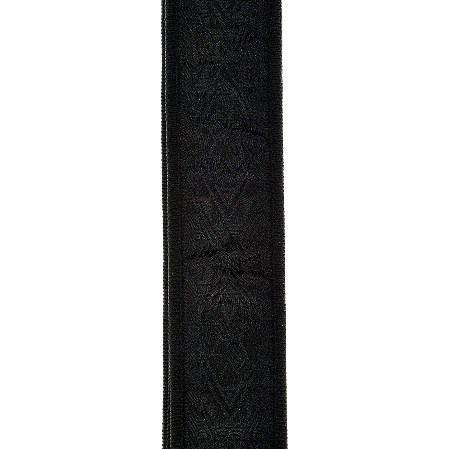 D'Addario 50B01 Black Satin Woven Guitar Strap 50mm