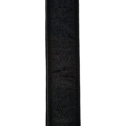 D'Addario 50B01 Black Satin Woven Guitar Strap 50mm