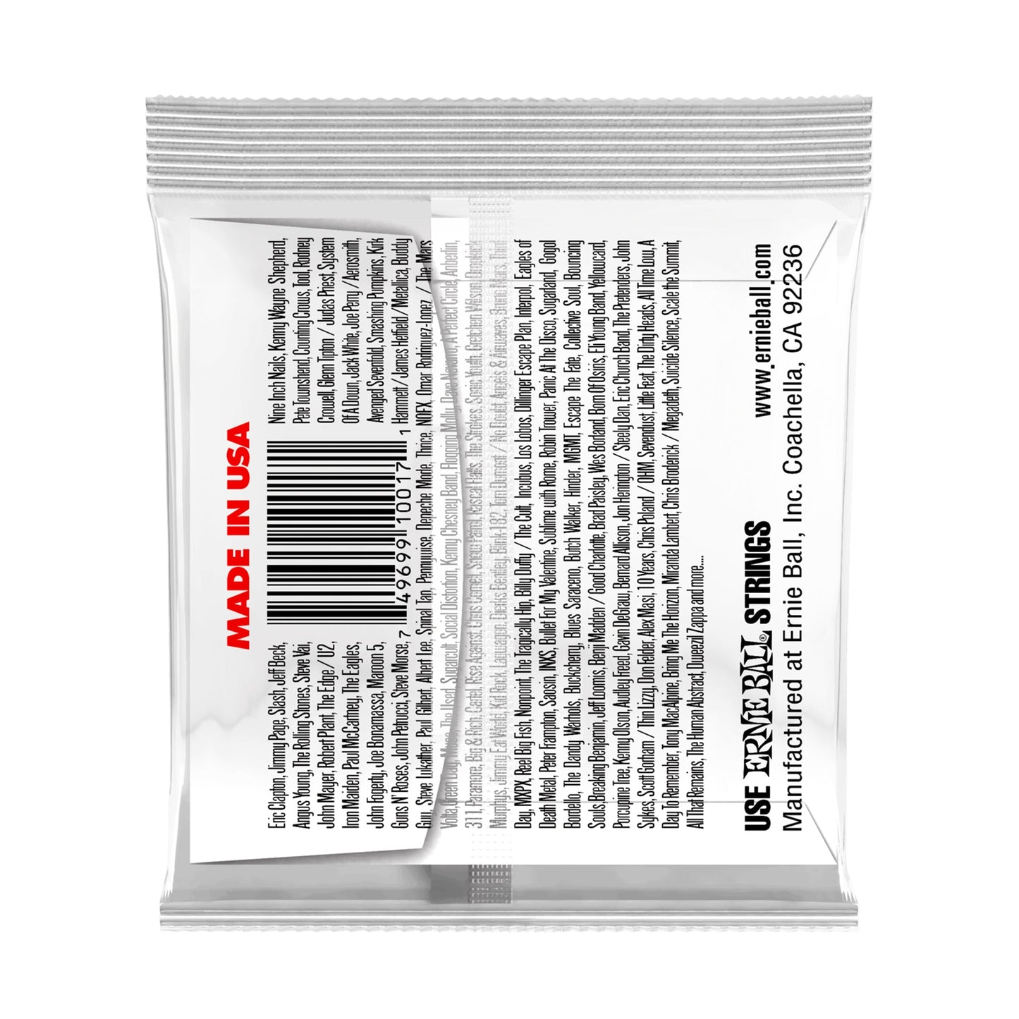 Ernie Ball Plain Steel Electric & Acoustic Guitar Single Strings | P01016 | .016 Gauge | 6-Pack