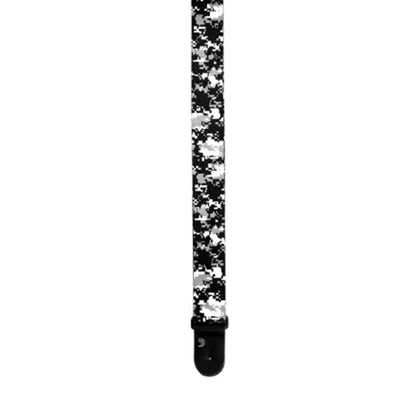 D'Addario P20S1501 Digital Camo Guitar Strap Black 2-Inch