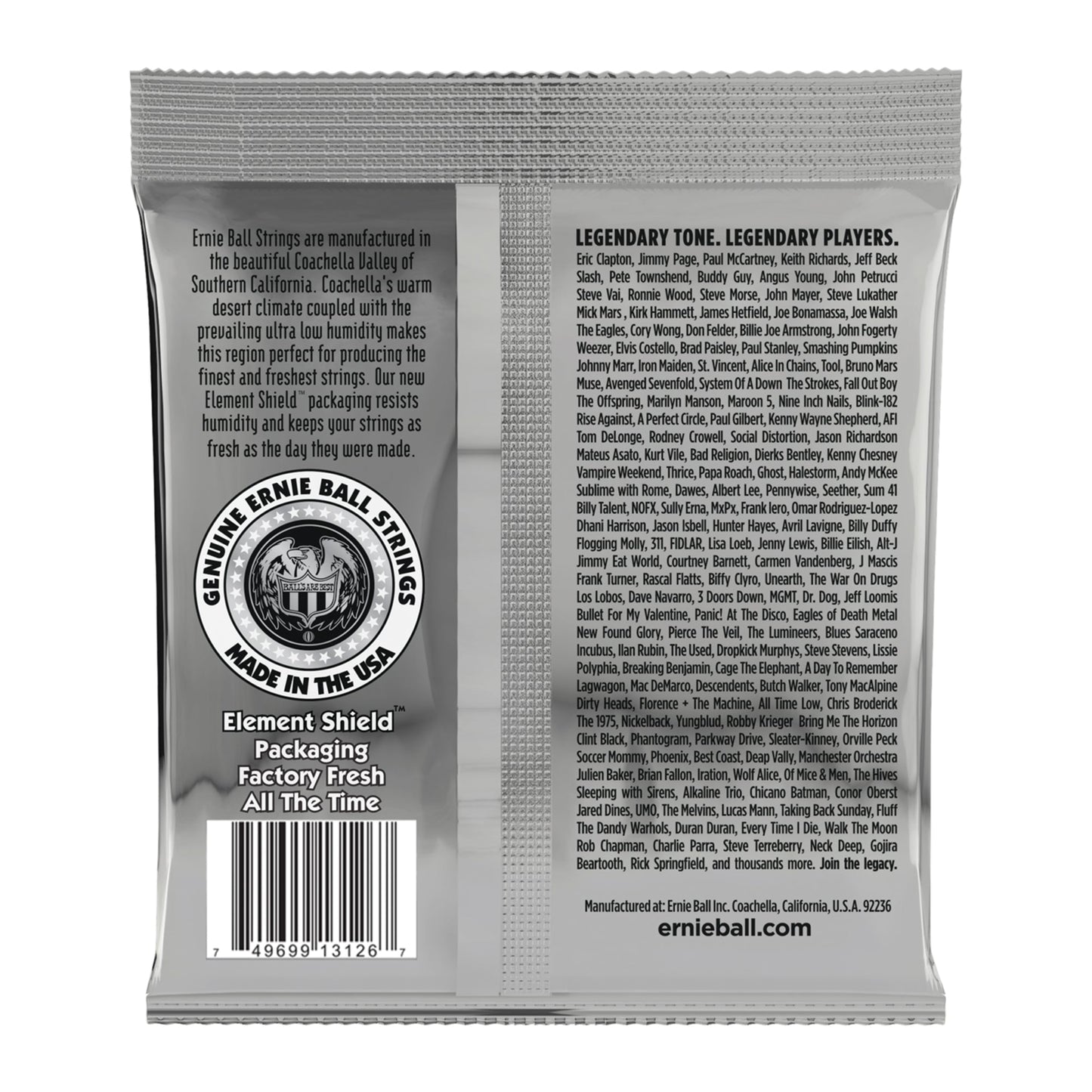 Ernie Ball P03126 Not Even Slinky Coated Titanium RPS Electric Strings 12-56