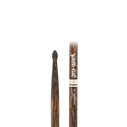 Promark TX5AW-FG Classic 5A FireGrain Hickory Drumsticks | Oval Wood Tip | Forward Balance | Brown