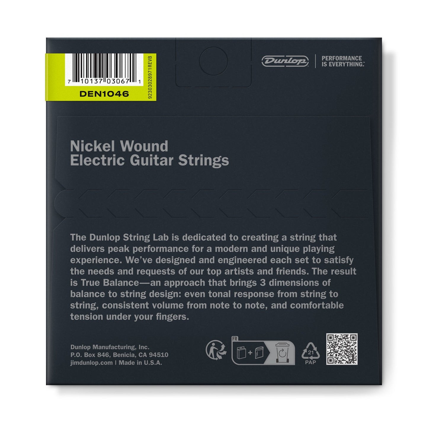 Dunlop DEN1046 Electric Guitar Strings 10-46