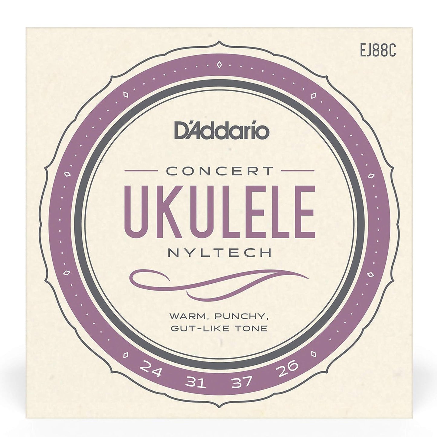 D'Addario EJ88C Nyltech Concert Ukulele Strings GCEA