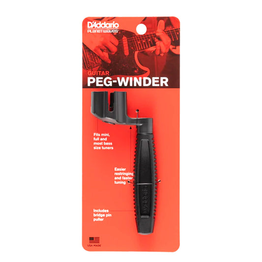 D'Addario PWPW1 Ergonomic Peg Winder Bridge Pin Puller Guitar