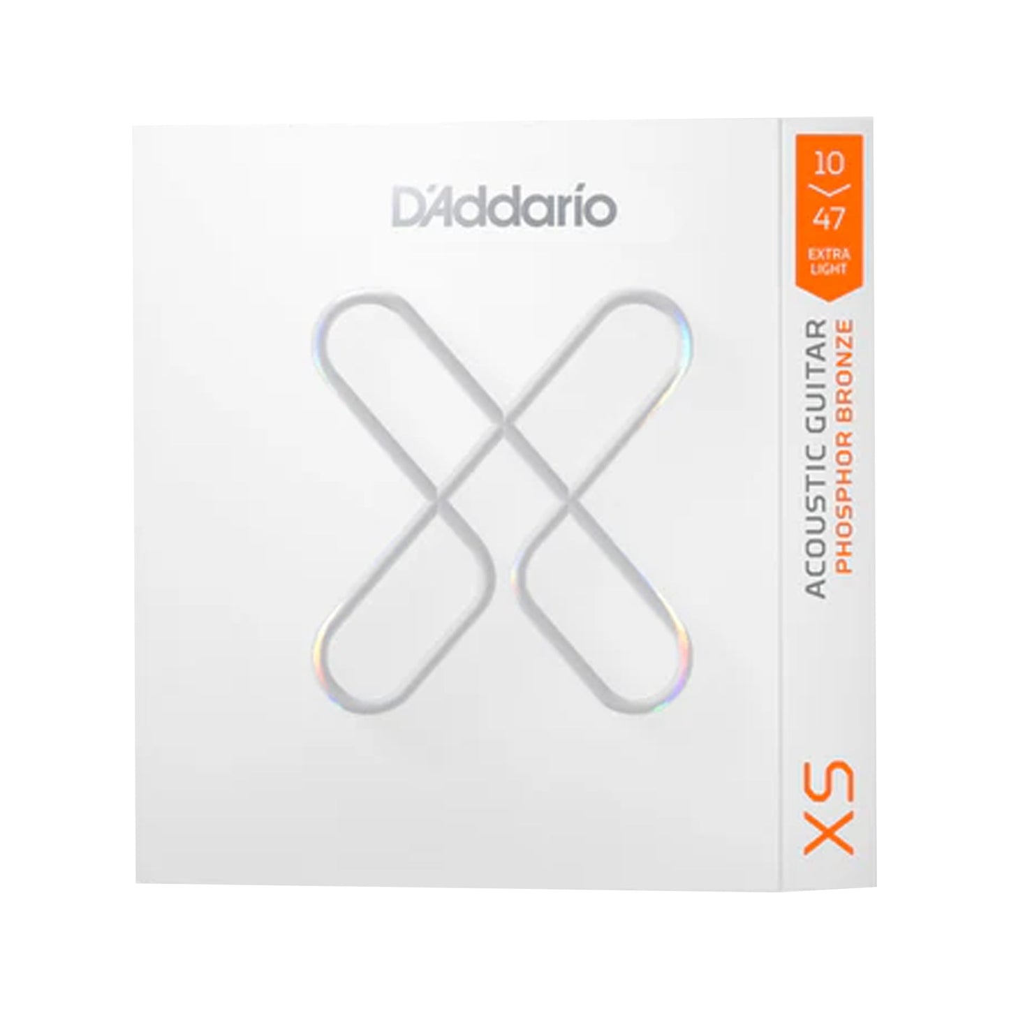 D'Addario XSAPB1047 XS Phosphor Bronze Coated Acoustic Strings 10-47