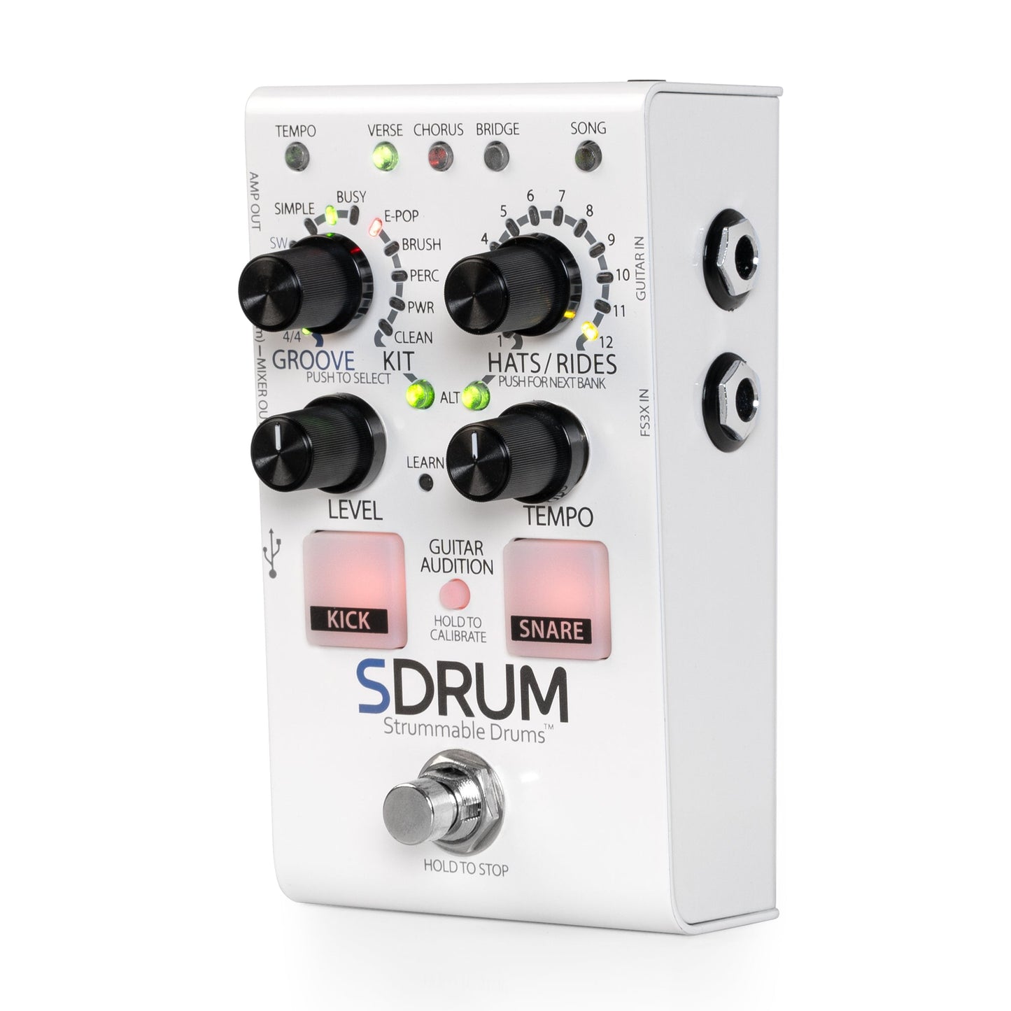 DigiTech SDRUM-V-04 – Strummable Drum Machine Guitar Pedal