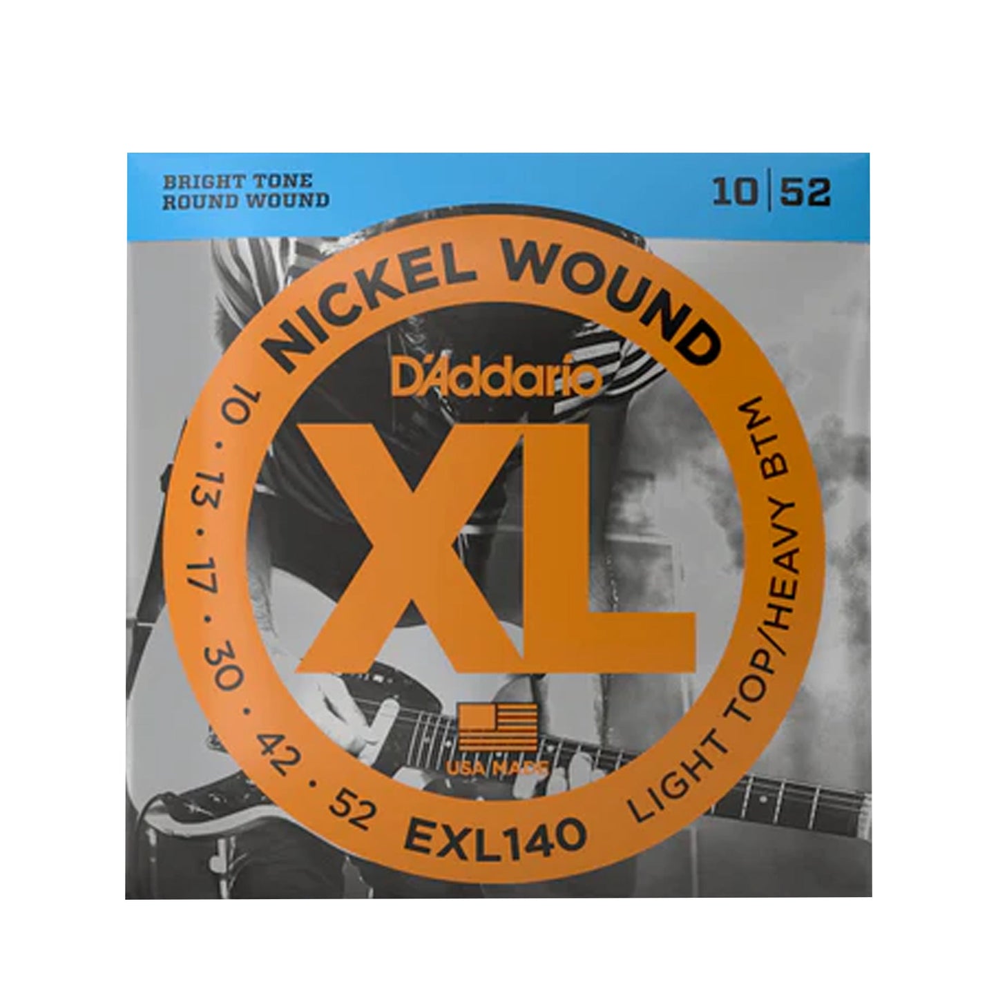 D'Addario EXL140 XL Nickel Light Top Heavy Bottom Guitar Strings 10-52