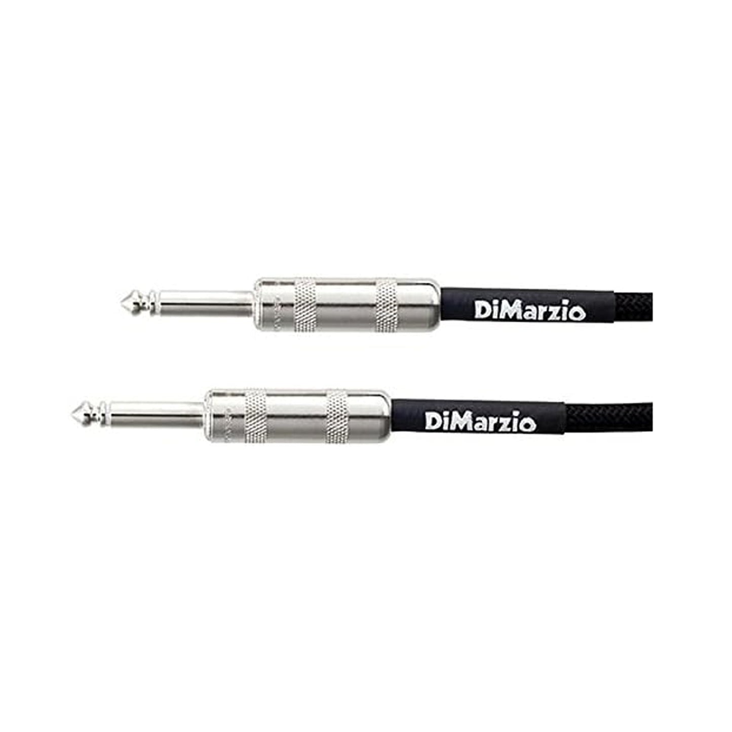 DiMarzio EP1710SSBK Overbraid Instrument Cable 10ft | Black