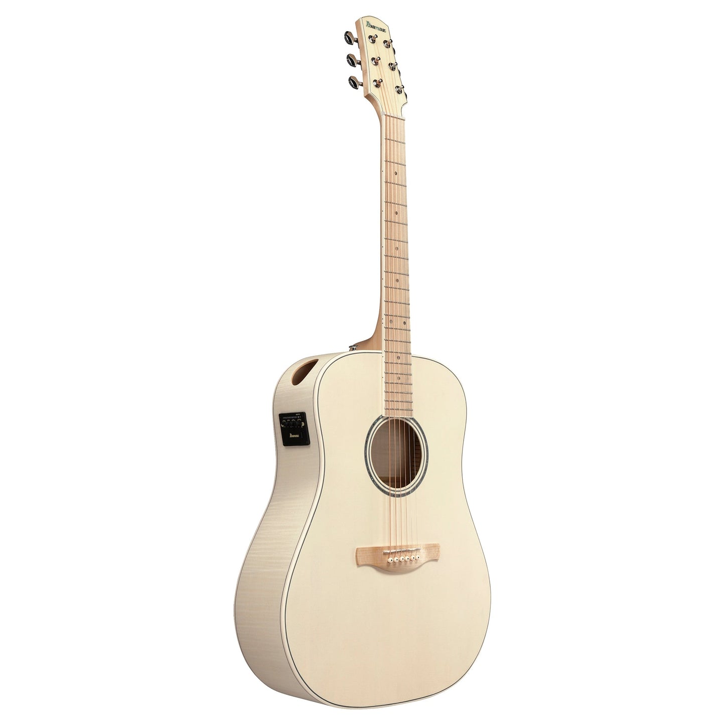 Ibanez AAD77M1E-OAW - Acoustic Electric Guitar | Open Pore Antique White
