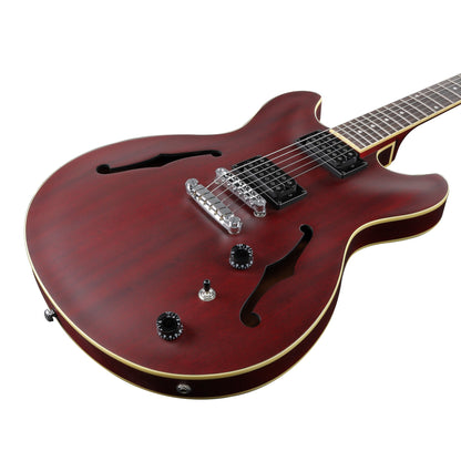 Ibanez AS53-TRF – Semi-Hollow Guitar | Transparent Red Flat