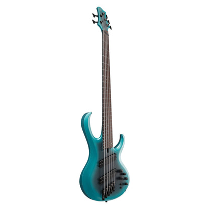 Ibanez BTB605MS-CEM 5-String Multi-Scale Bass Guitar | Cerulean Aura Burst Matte