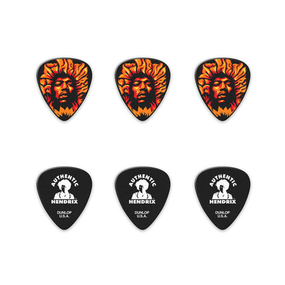 Dunlop JHPT14H Jimi Hendrix Voodoo Fire Pick Tin