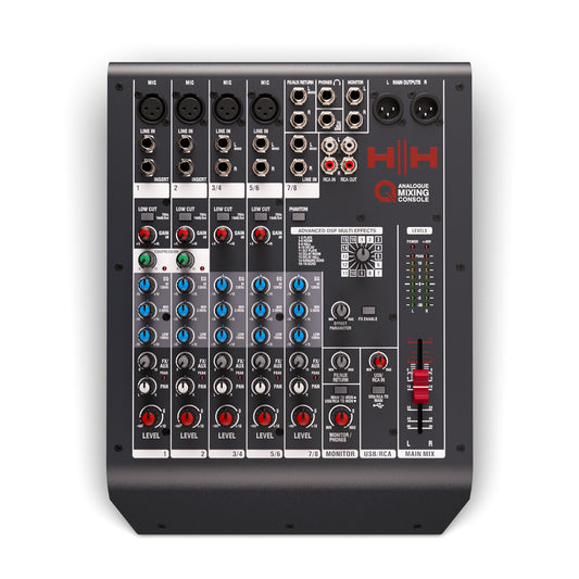 HH Electronics Q8FX – 8-Channel Analogue Mixer