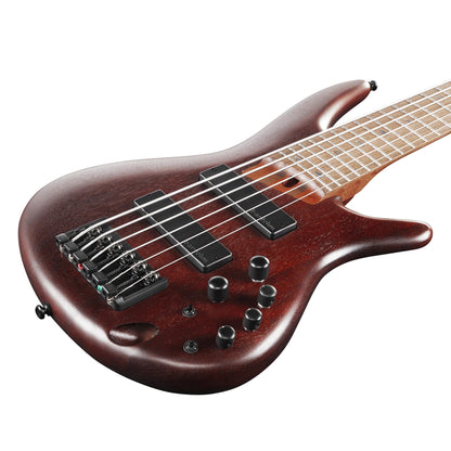 Ibanez SR506E-BM 6-String Bass Guitar | Brown Mahogany