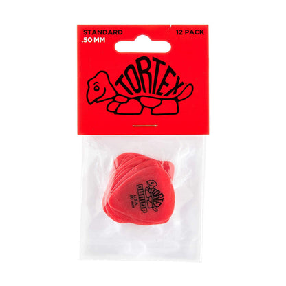 Dunlop 418P.50 Tortex Guitar Picks .50mm | Red