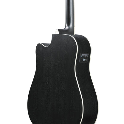 Ibanez AW8412CE-WK - 12-String Acoustic Electric Guitar | Weathered Black