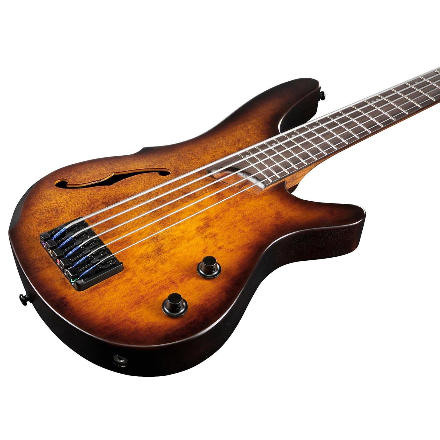 Ibanez SRH505-DEF 5-String Semi-Hollow Bass Guitar | Dragon Eye Burst Flat