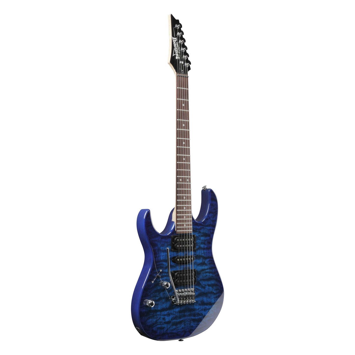Ibanez GRX70QAL-TBB Left Handed Electric Guitar | Transparent Blue Burst