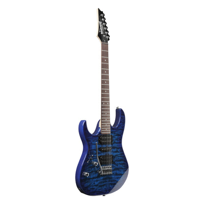 Ibanez GRX70QAL-TBB Left Handed Electric Guitar | Transparent Blue Burst