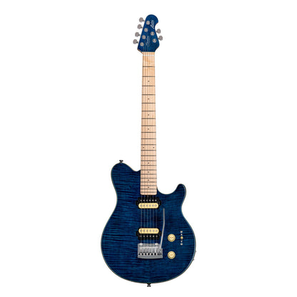 Sterling AX3FM-NBL – Axis Flame Maple Electric Guitar | Neptune Blue