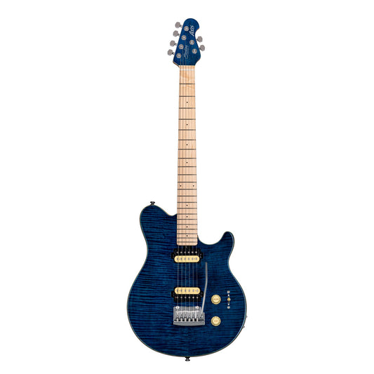 Sterling AX3FM-NBL – Axis Flame Maple Electric Guitar | Neptune Blue