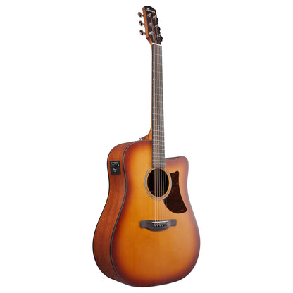 Ibanez AAD50CE-LBS Acoustic Electric Guitar | Light Brown Sunburst Low Gloss