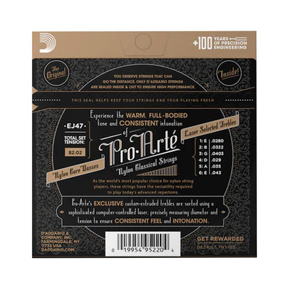 EJ47 Pro-Arté 80/20 Bronze Classical Guitar Strings Normal